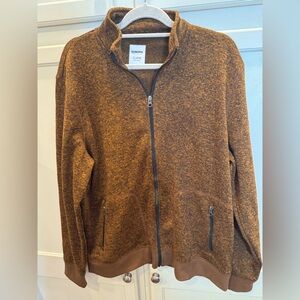 Sonoma Brown Zip-Up Sweater